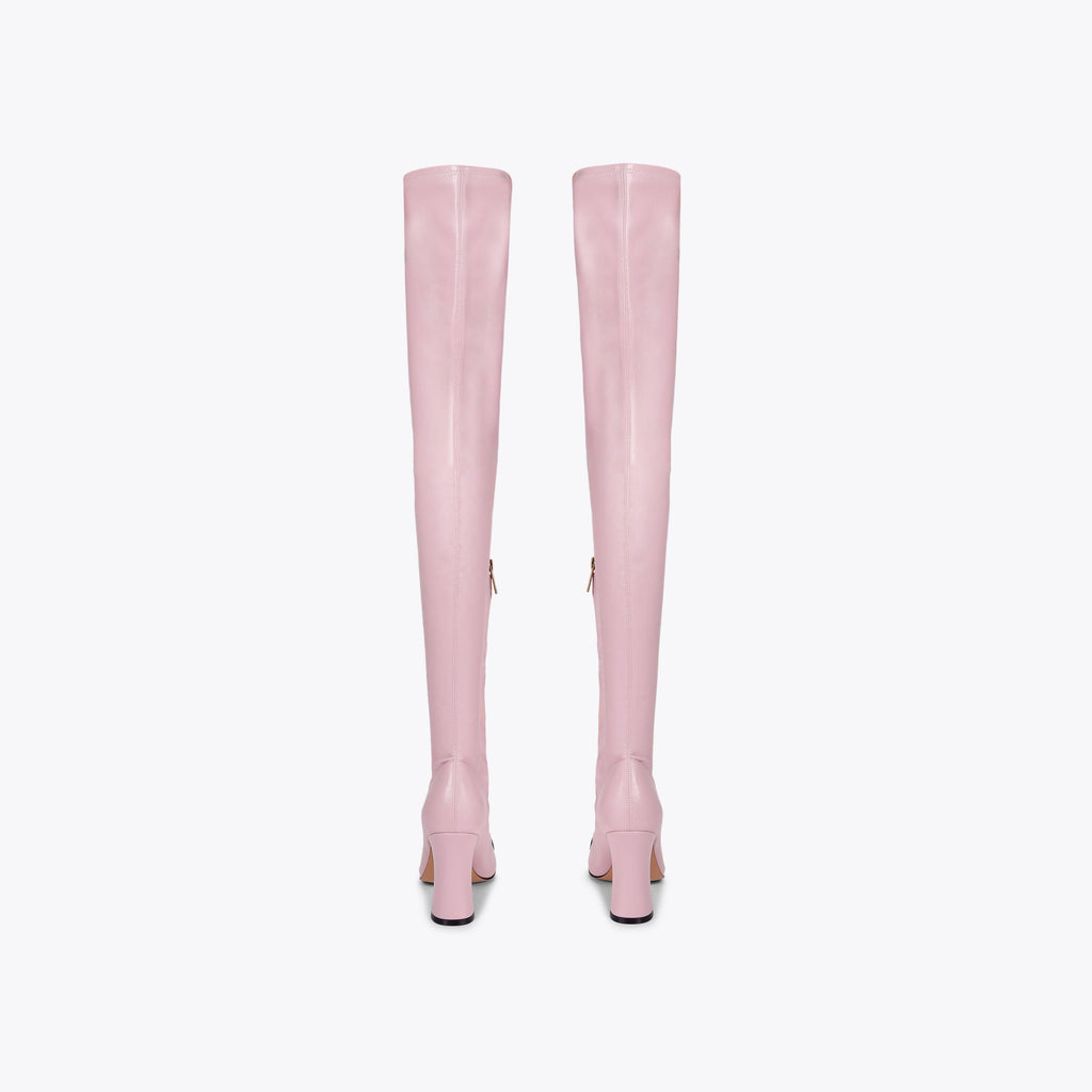 Belgravia Cap Over Knee Boot in Purple
