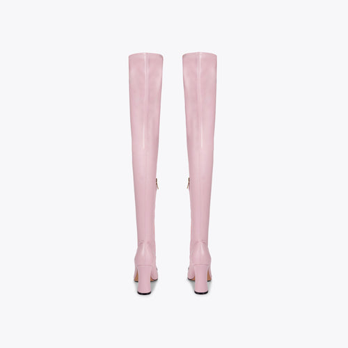 Belgravia Cap Over Knee Boot in Purple
