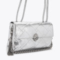 Celia Flap Shoulder Bag metallics