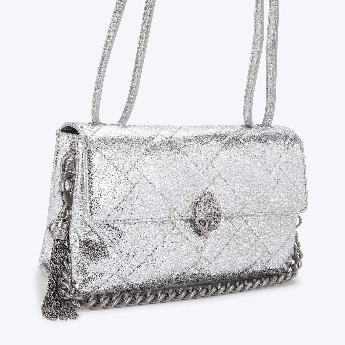 Celia Flap Shoulder Bag metallics