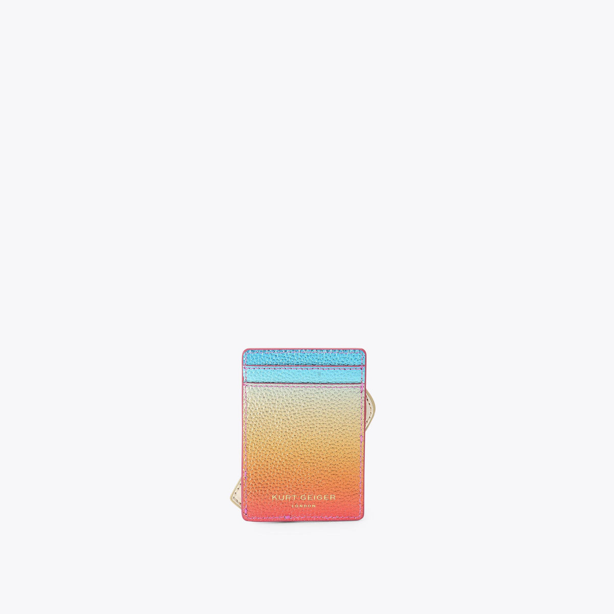Sunglasses Card Holder in Multi Colour Ombre Leather