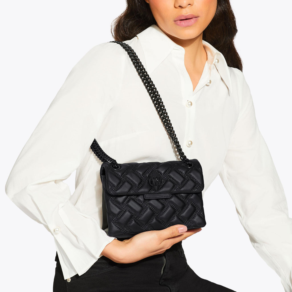 Mini Kensington Drench Shoulder Bag in Black