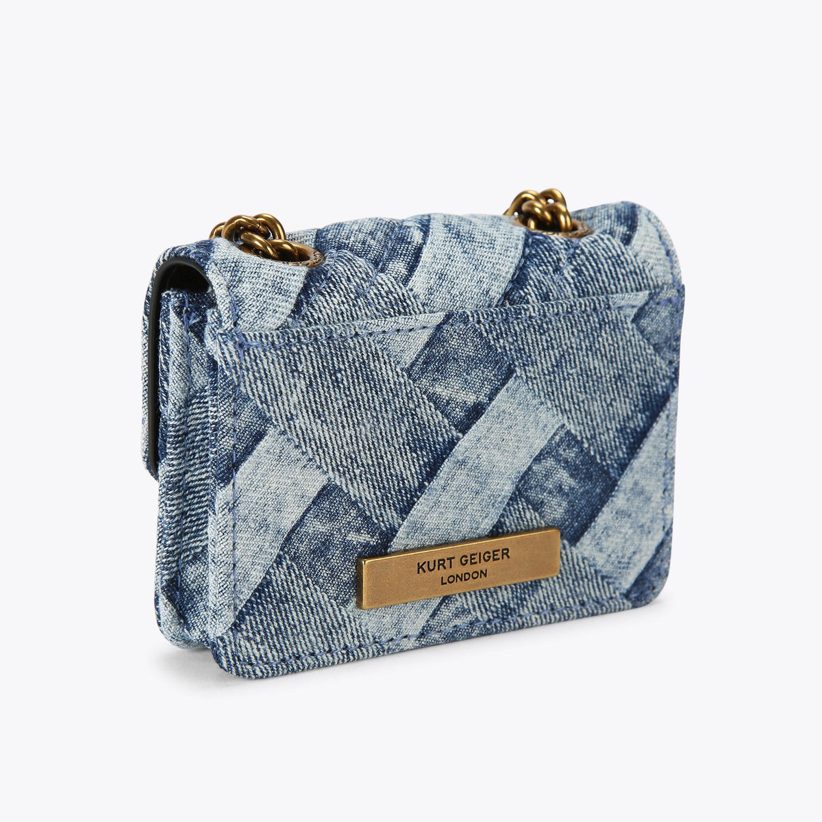 Micro Kensington Bag in Blue Denim