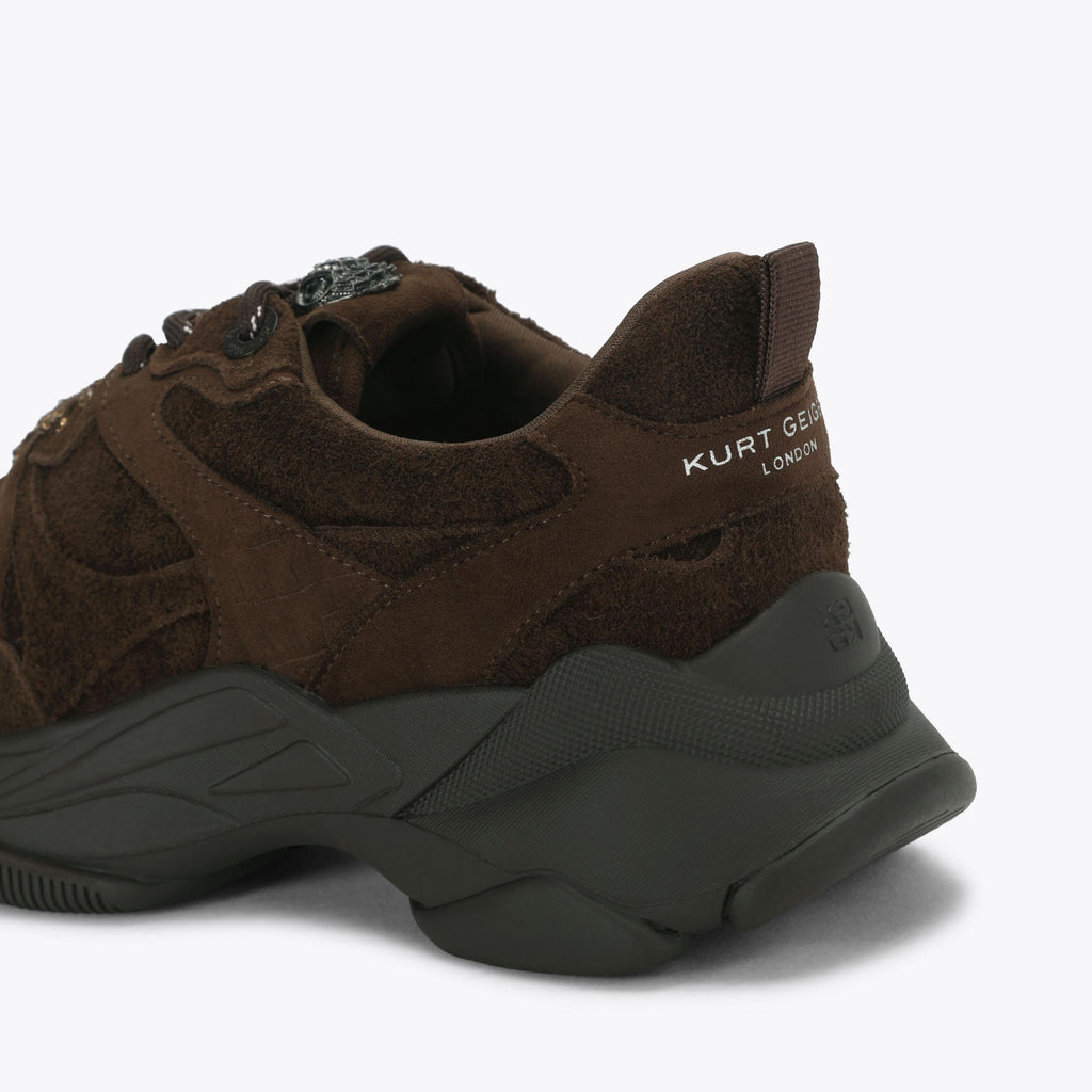 Starlight Runner Sneakers in Dark Brown Suede