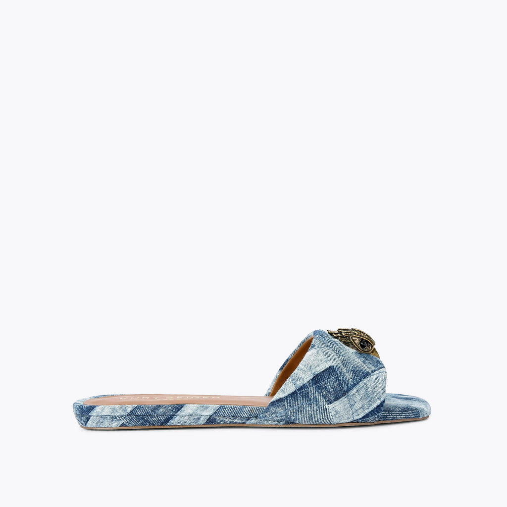 Kensington Flat Sandals in Blue