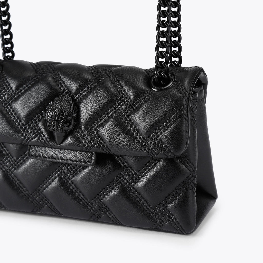 Kensington 17 Drench Shoulder Bag in Black Leather