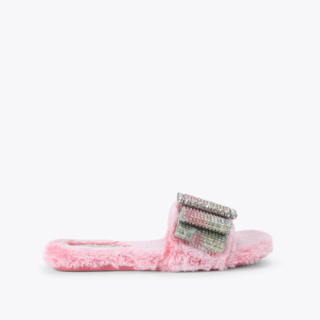Cosy Bow Slide pink