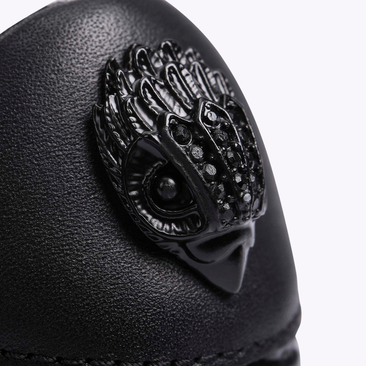 Laney Croc-Texture Sneaker in Black