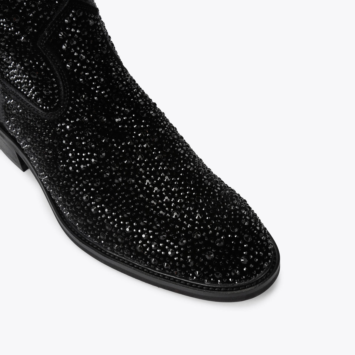 Palmer Western Boot in Black Crystal Fabric