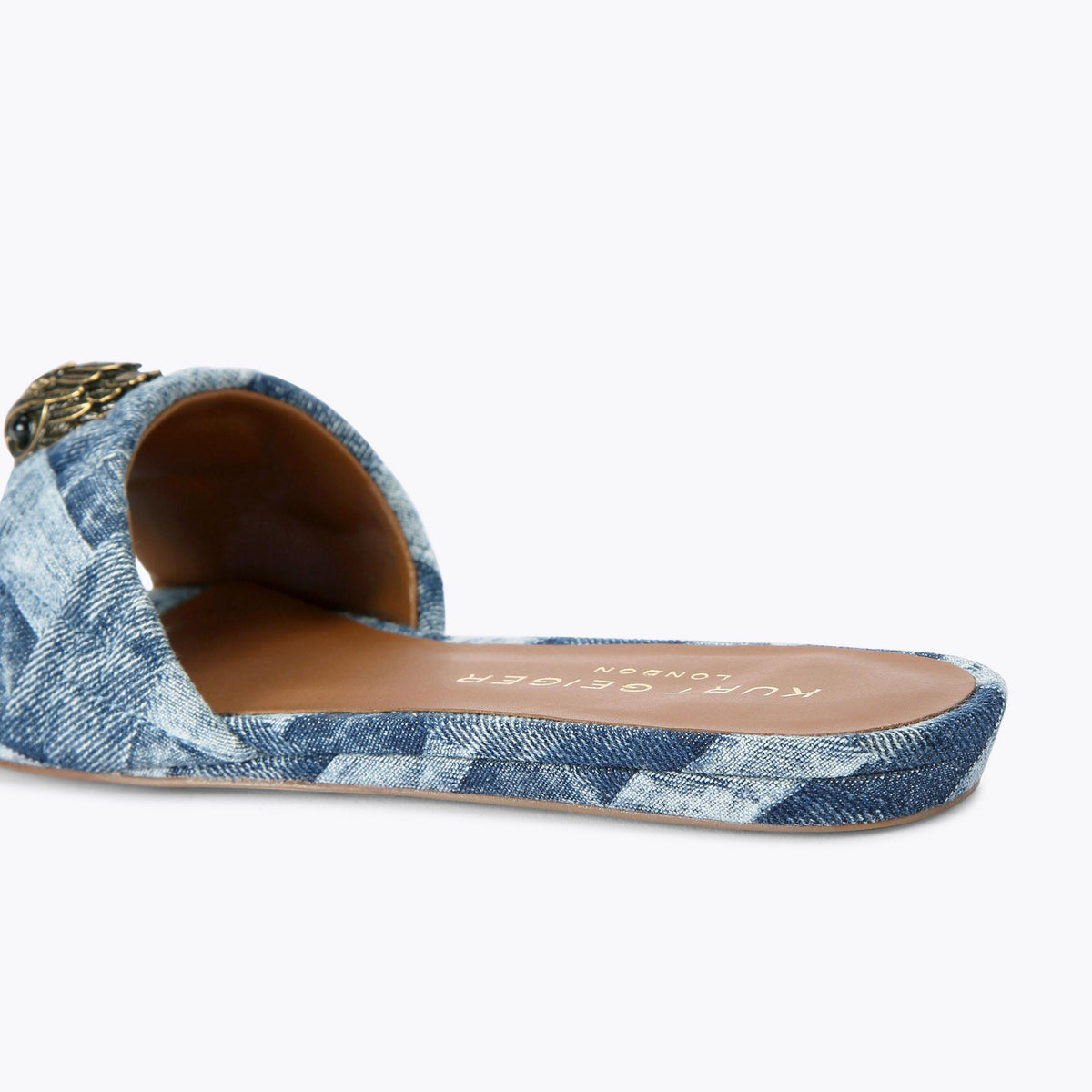 Kensington Flat Sandals in Blue