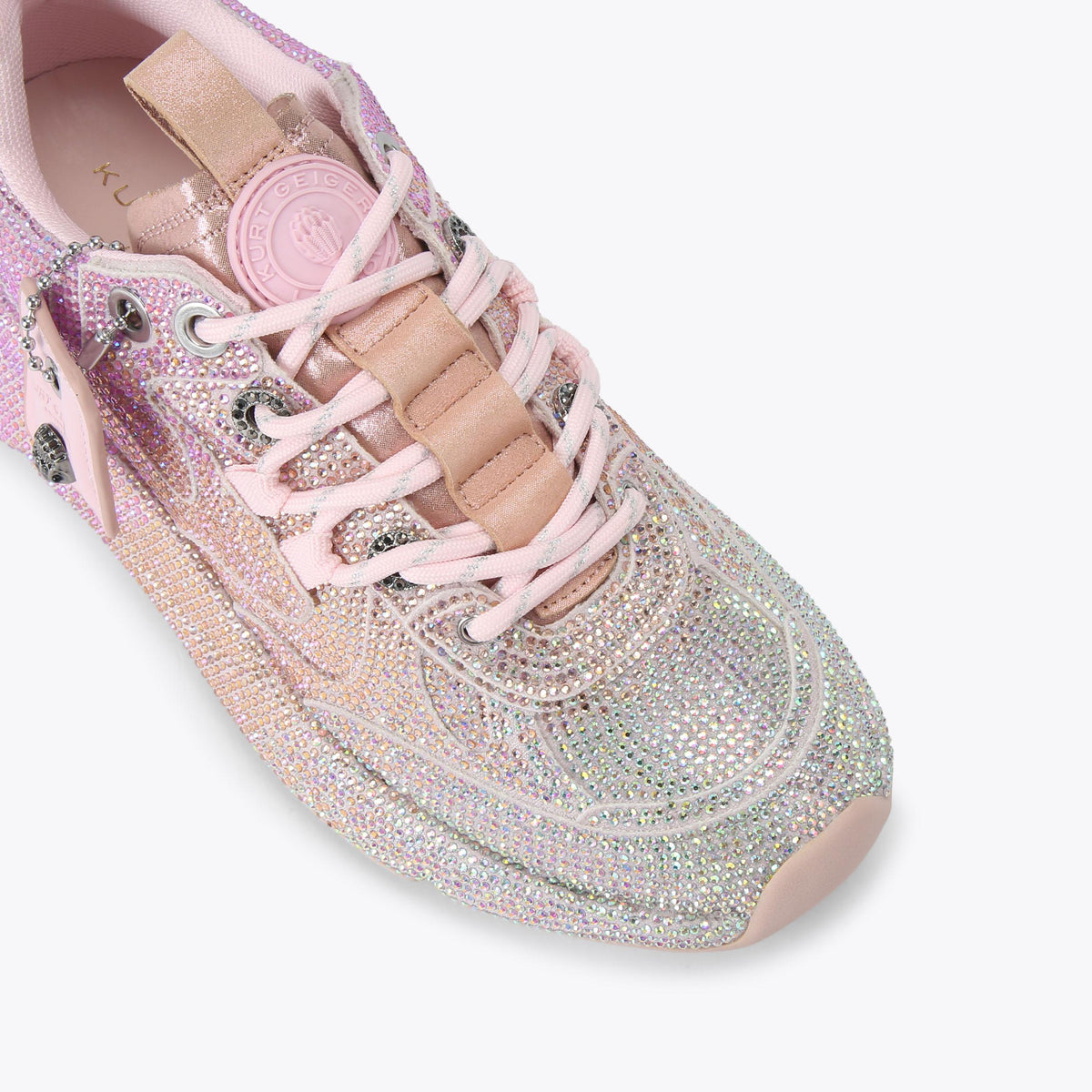 Kurt Crystal Runner Sneakers in Pink