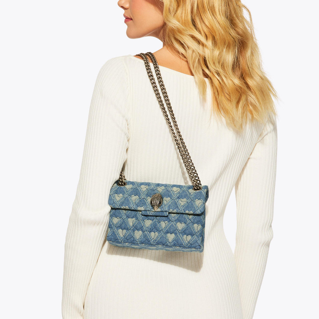 Mini Kensington Soft Shoulder Bag in Blue