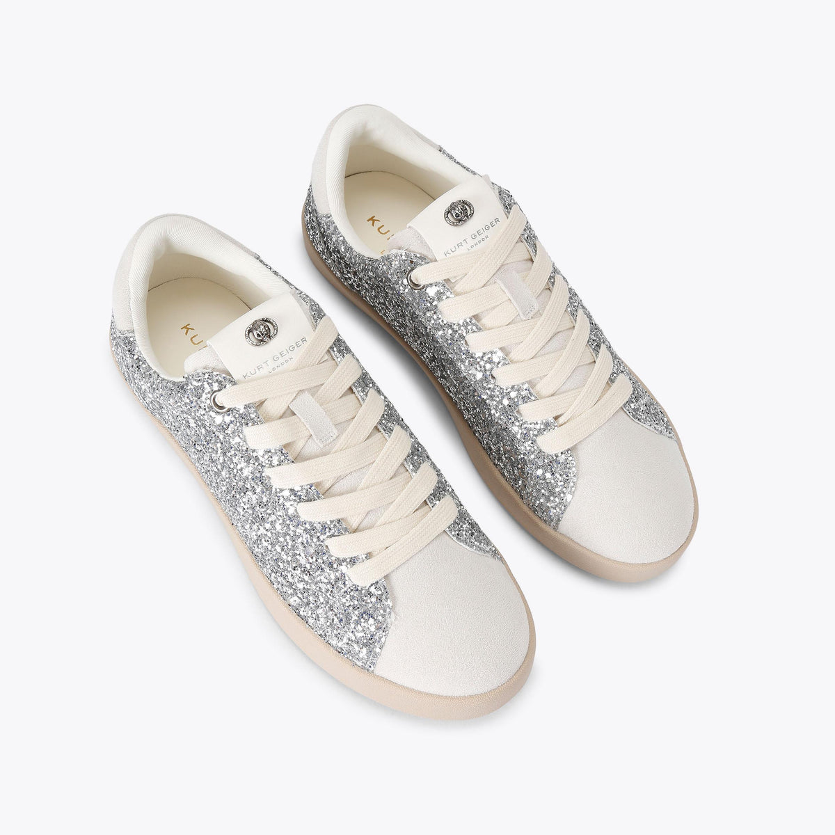 Britton Sneakers in Silver Glitter