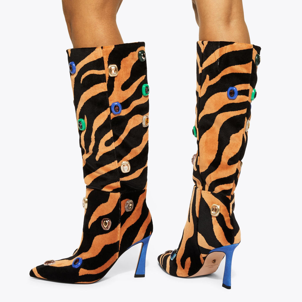 Annabel Loulou Knee Boot in Multi Colour