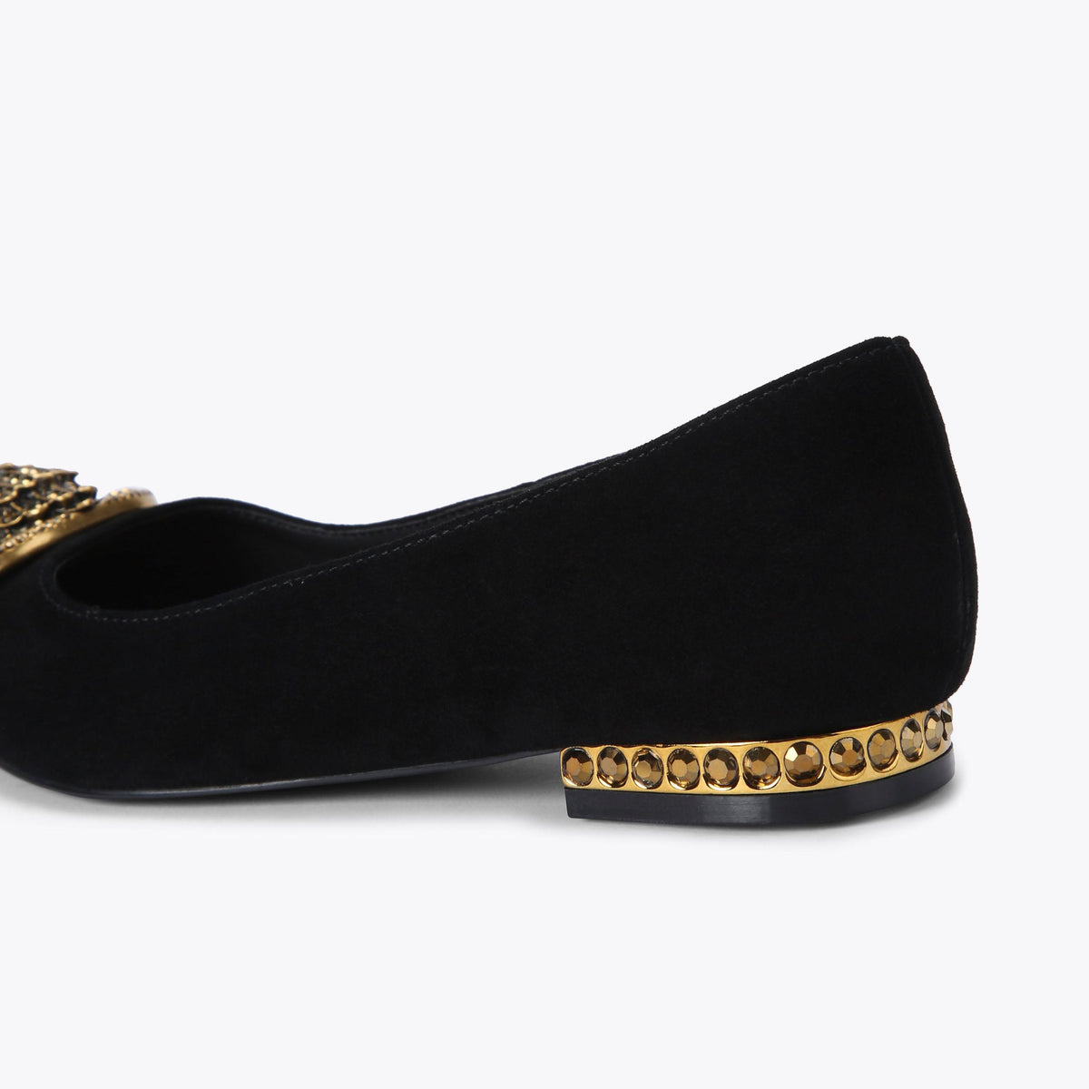 Chelsea Pointed Flat in Black