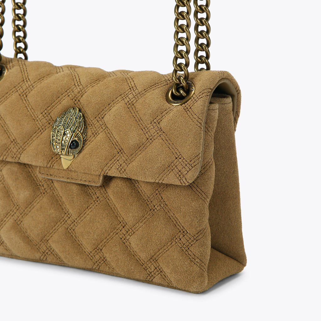 Mini Leather Kensington Shoulder Bag in Tan