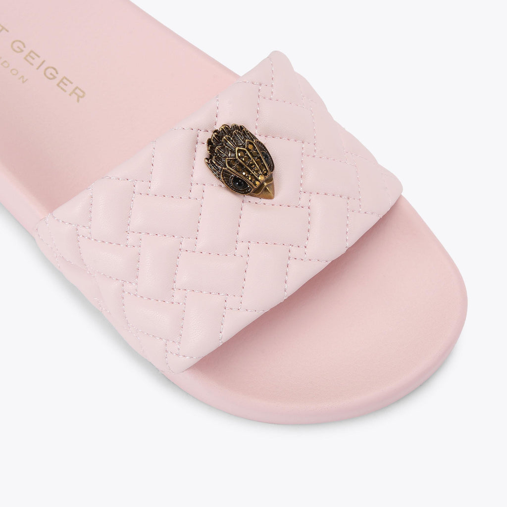 Meena Eagle Slide Sandals in Pale Pink