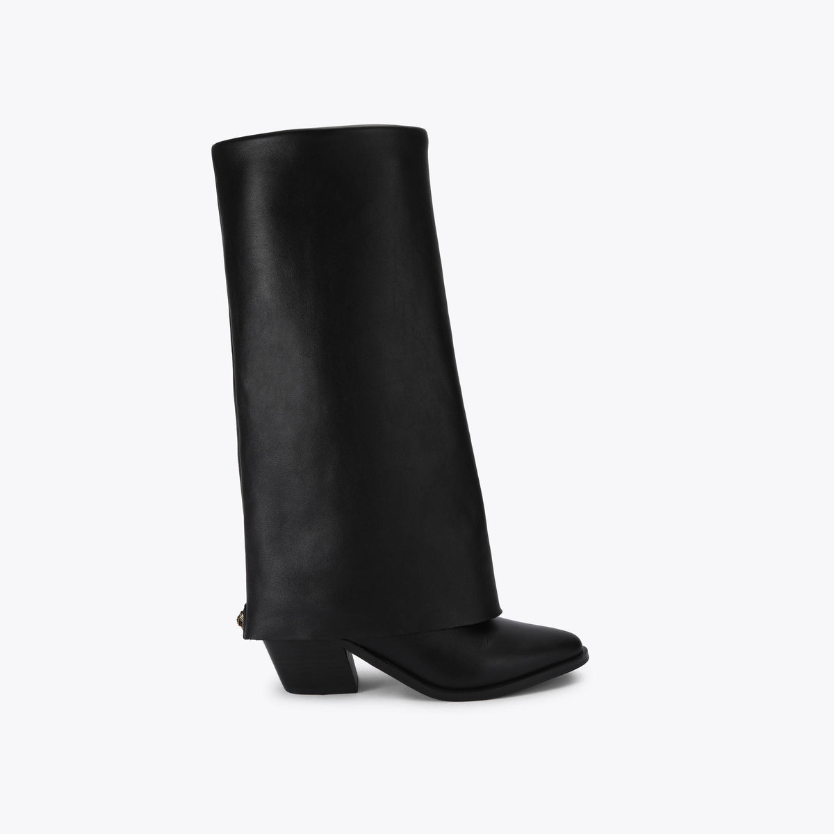 Chiltern Folded Boot in Black Leather
