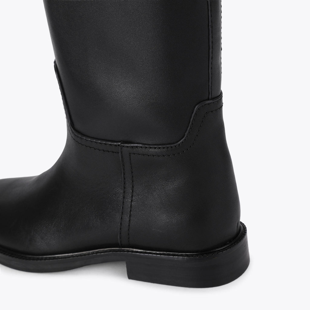 Sloane Riding Boot in Black Leather