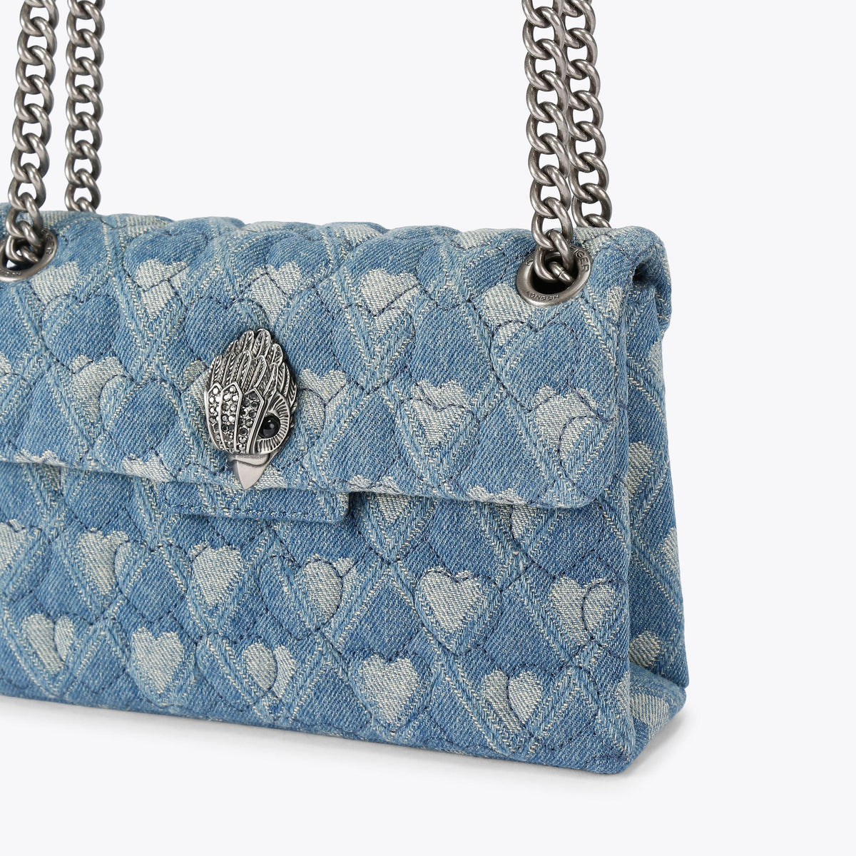 Mini Kensington Soft Shoulder Bag in Blue