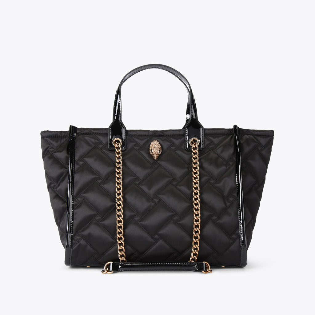 Hoxton Quilted Nylon Shopper Bag in Black