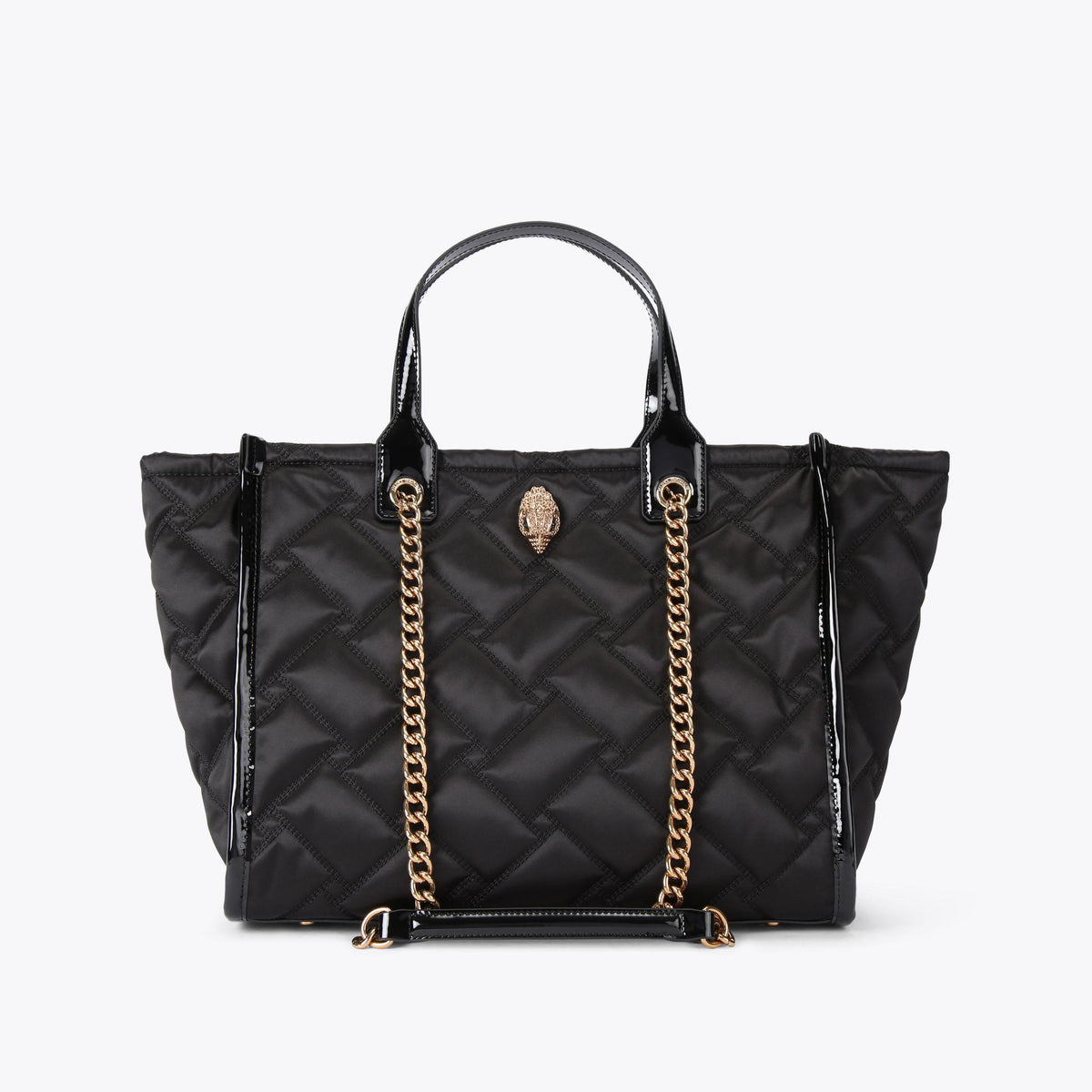 Hoxton Quilted Nylon Shopper Bag in Black