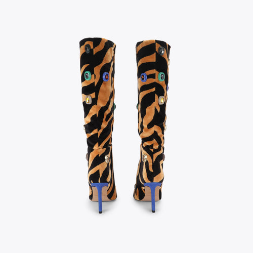 Annabel Loulou Knee Boot in Multi Colour