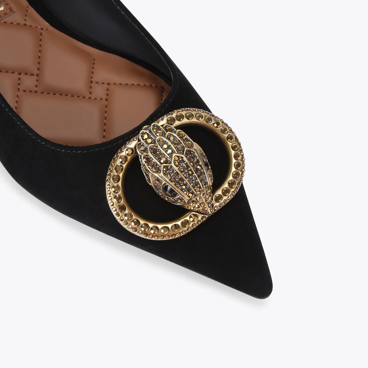 Chelsea Pointed Flat in Black