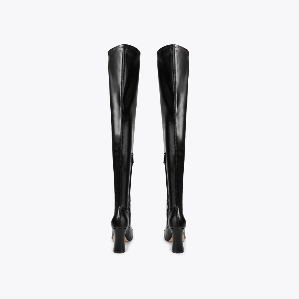 Belgravia Cap Over Knee Boot in Black