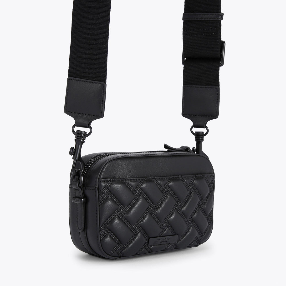 Small Kensington Drench Camera Crossbody Bag in Black