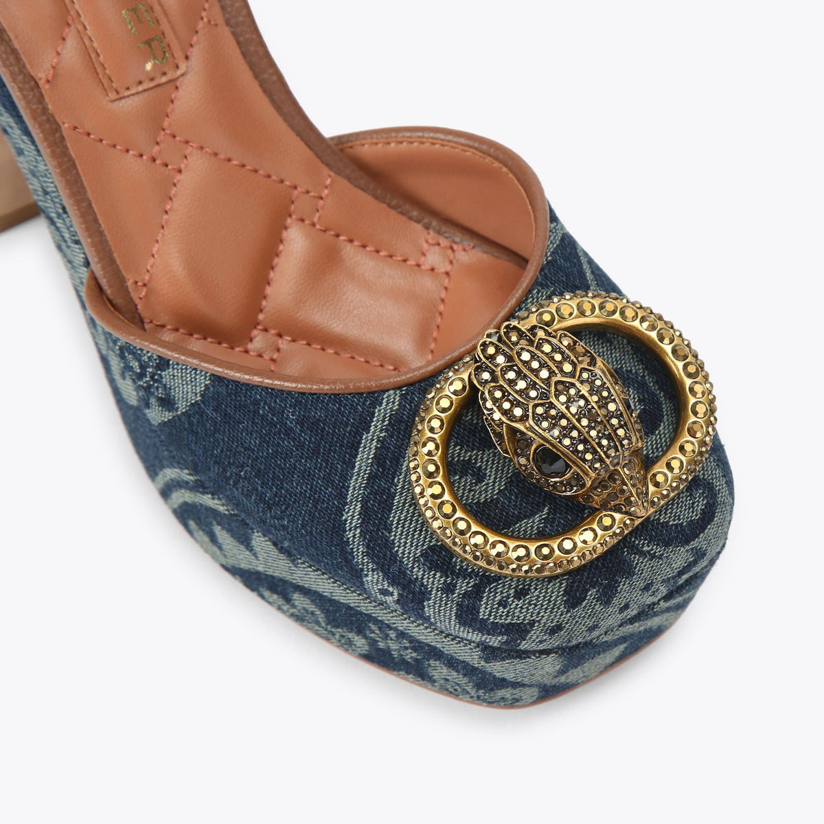 Chelsea Closed Platform Heel blue
