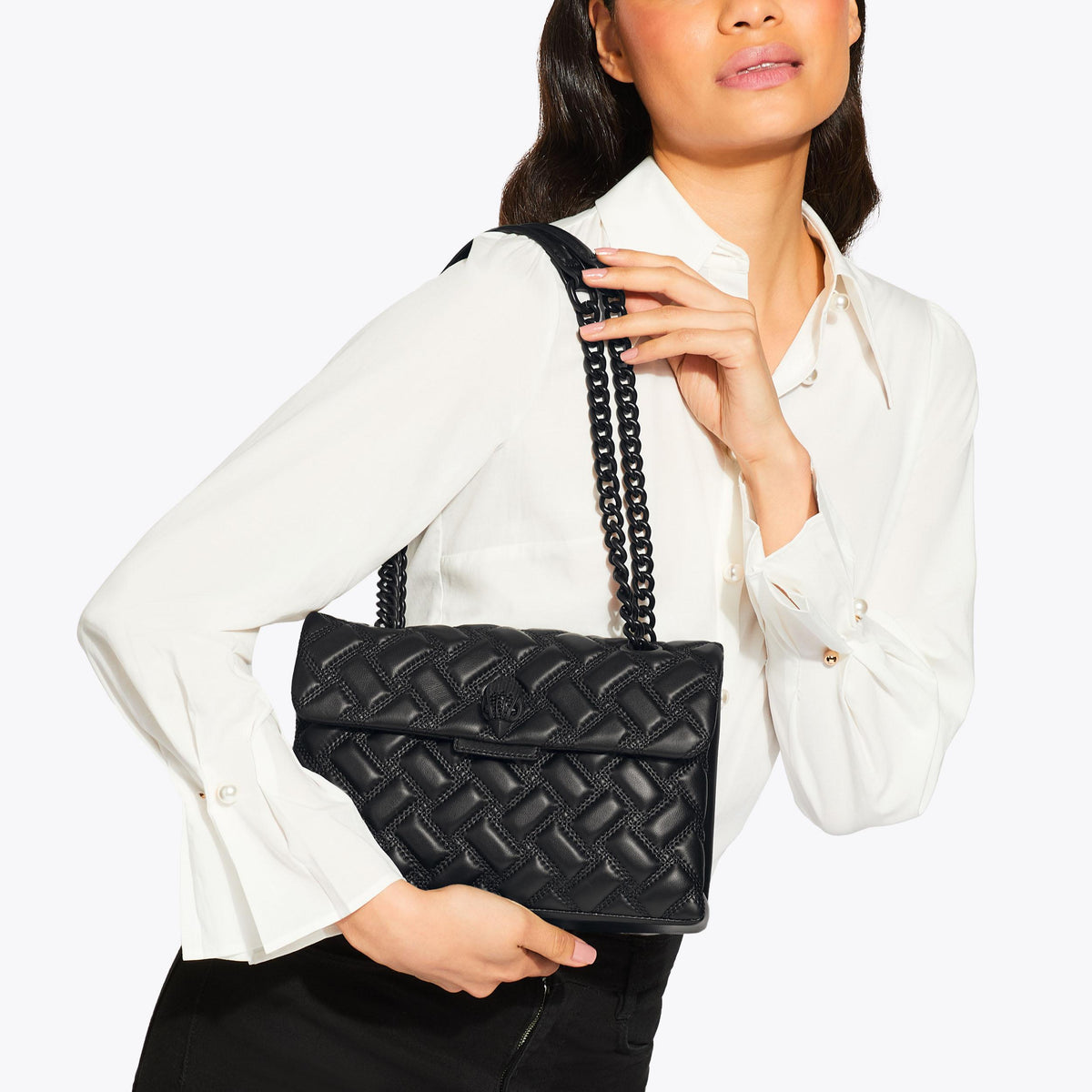 Kensington Drench Shoulder Bag in Black