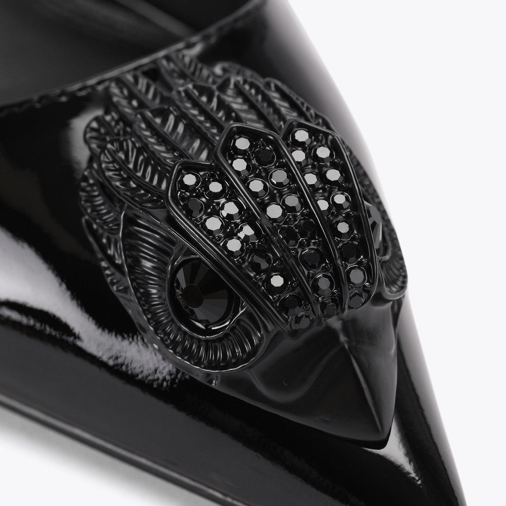 Belsize 40 Slingback Heel in Black Patent Leather