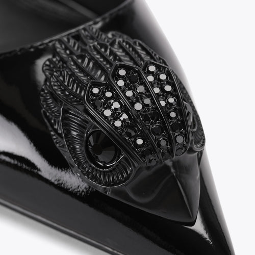 Belsize 40 Slingback Heel in Black Patent Leather