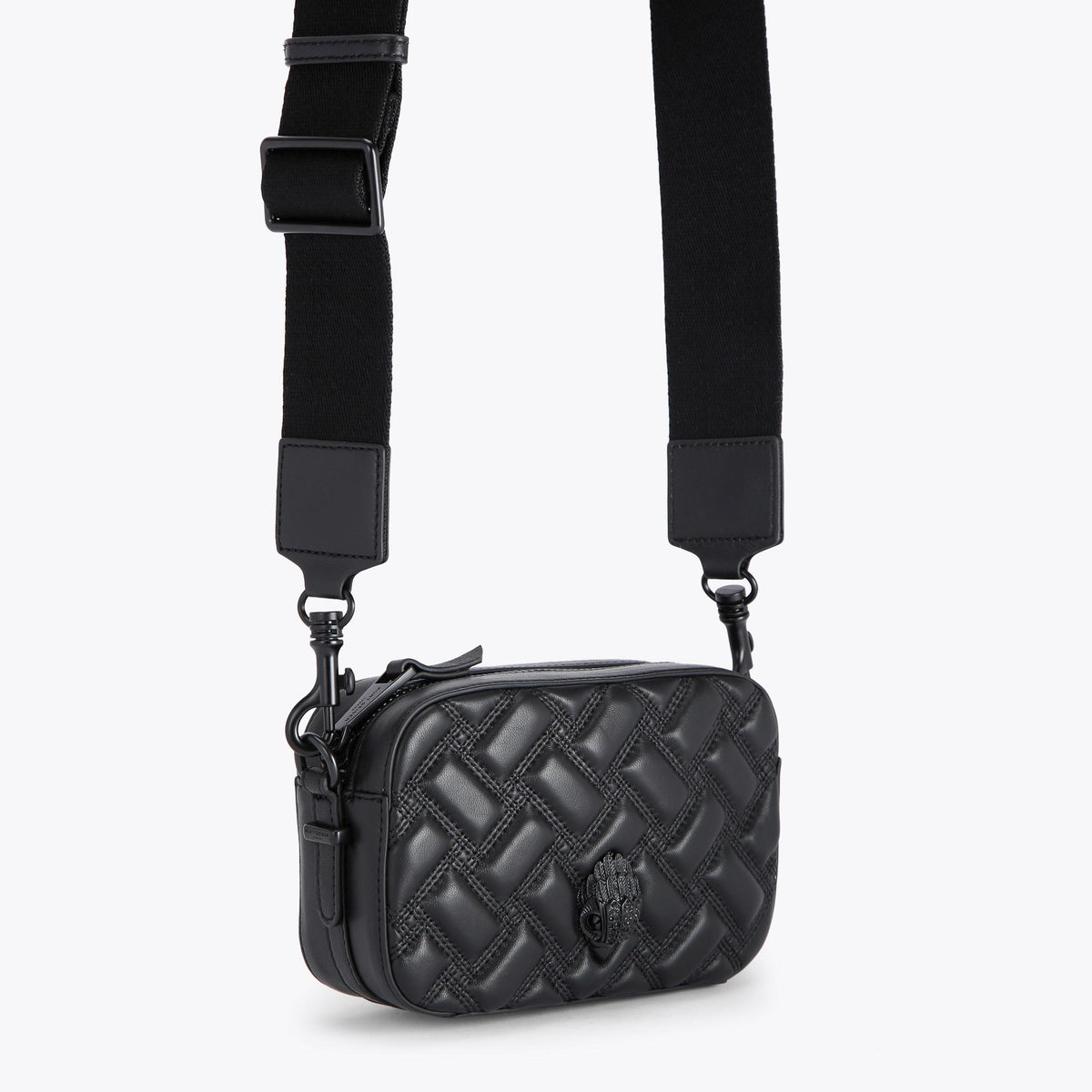 Small Kensington Drench Camera Crossbody Bag in Black