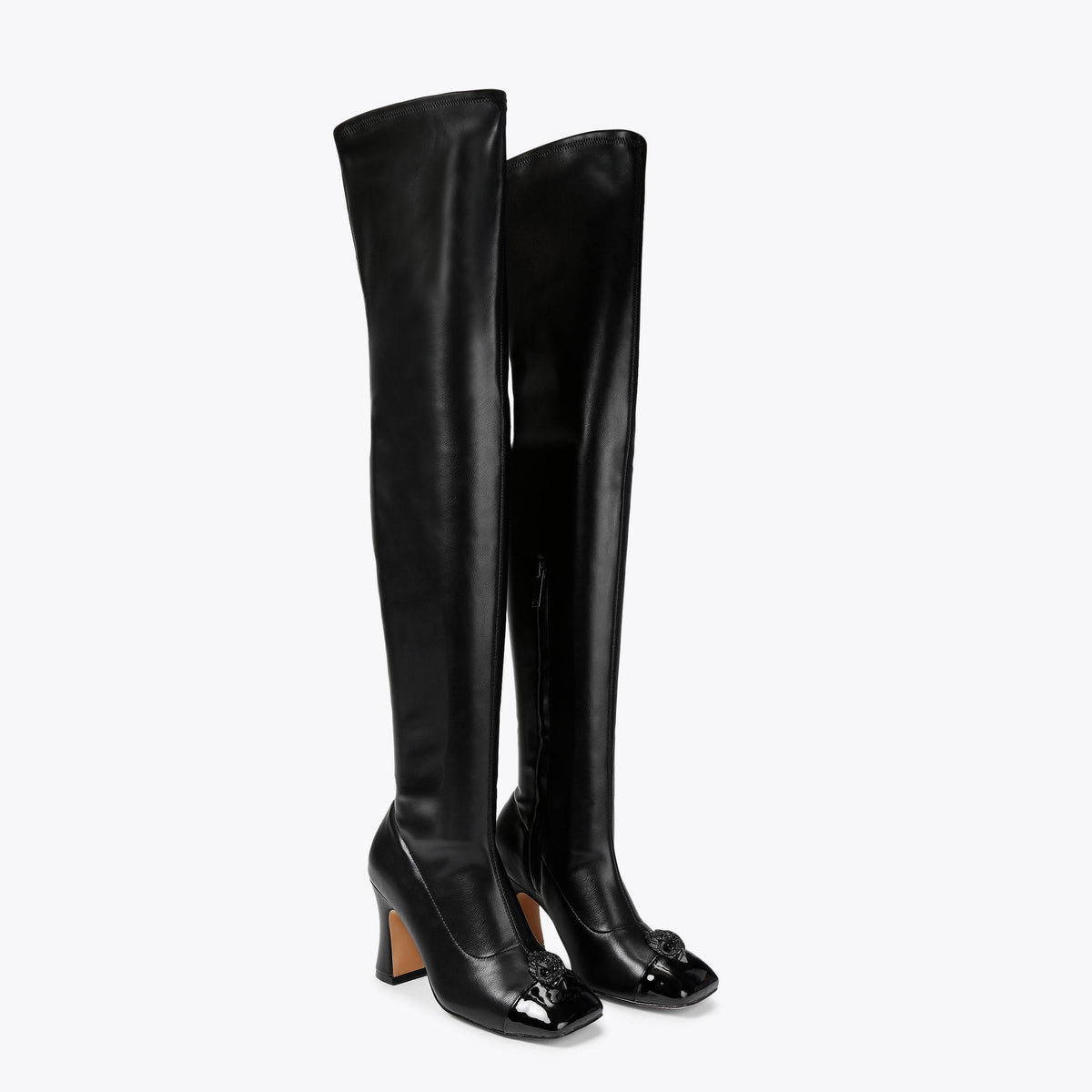 Belgravia Cap Over Knee Boot in Black