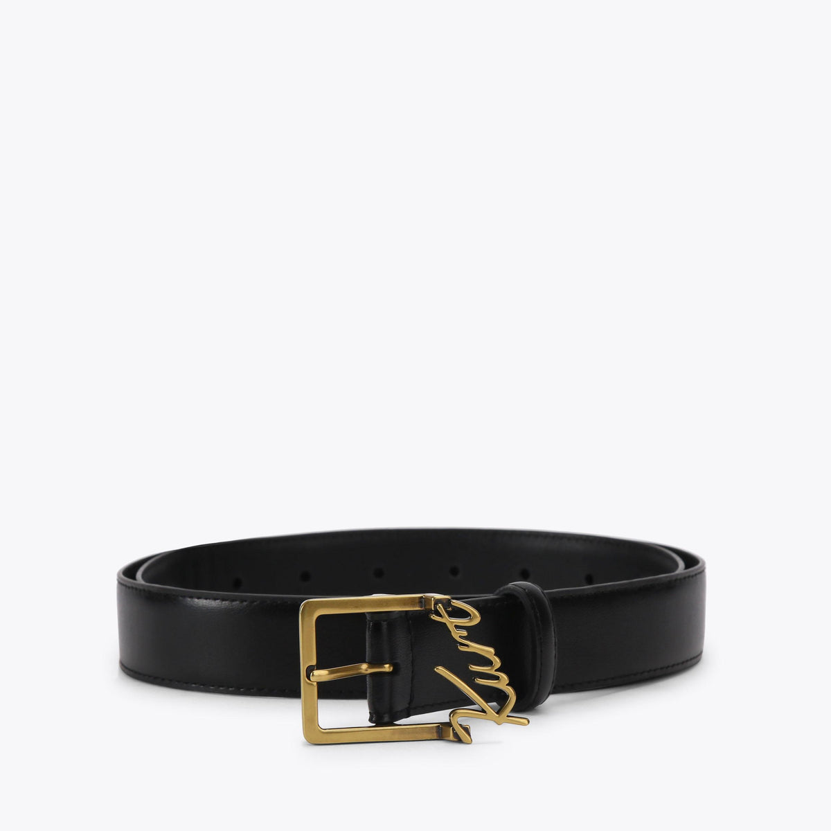 Kurt 30 Smooth Belt in Black Leather