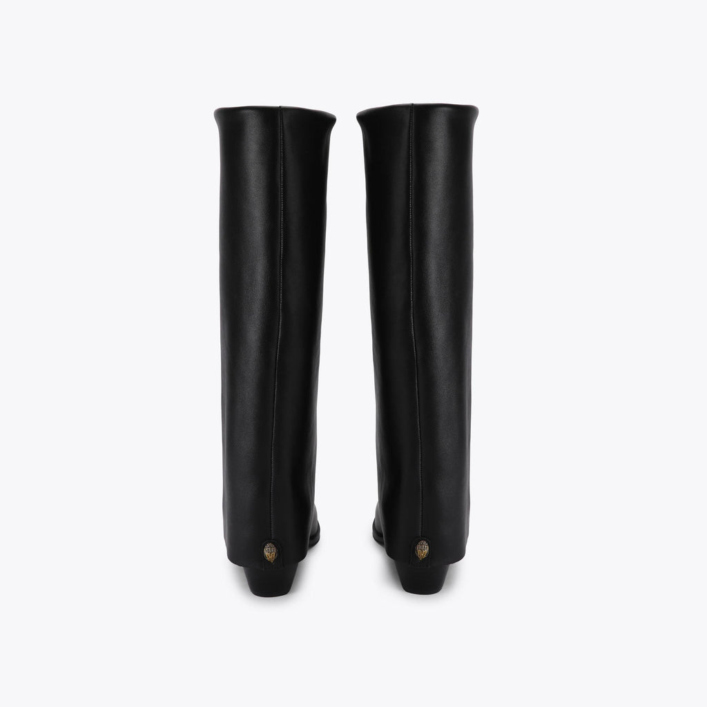 Chiltern Folded Boot in Black Leather