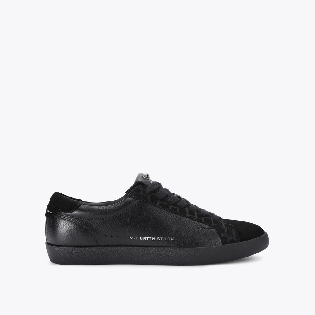 Strand Suede-Toe Sneaker in Black