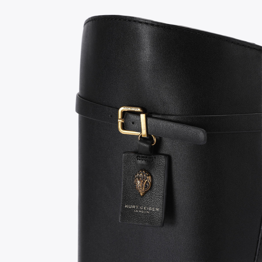 Sloane Riding Boot in Black Leather