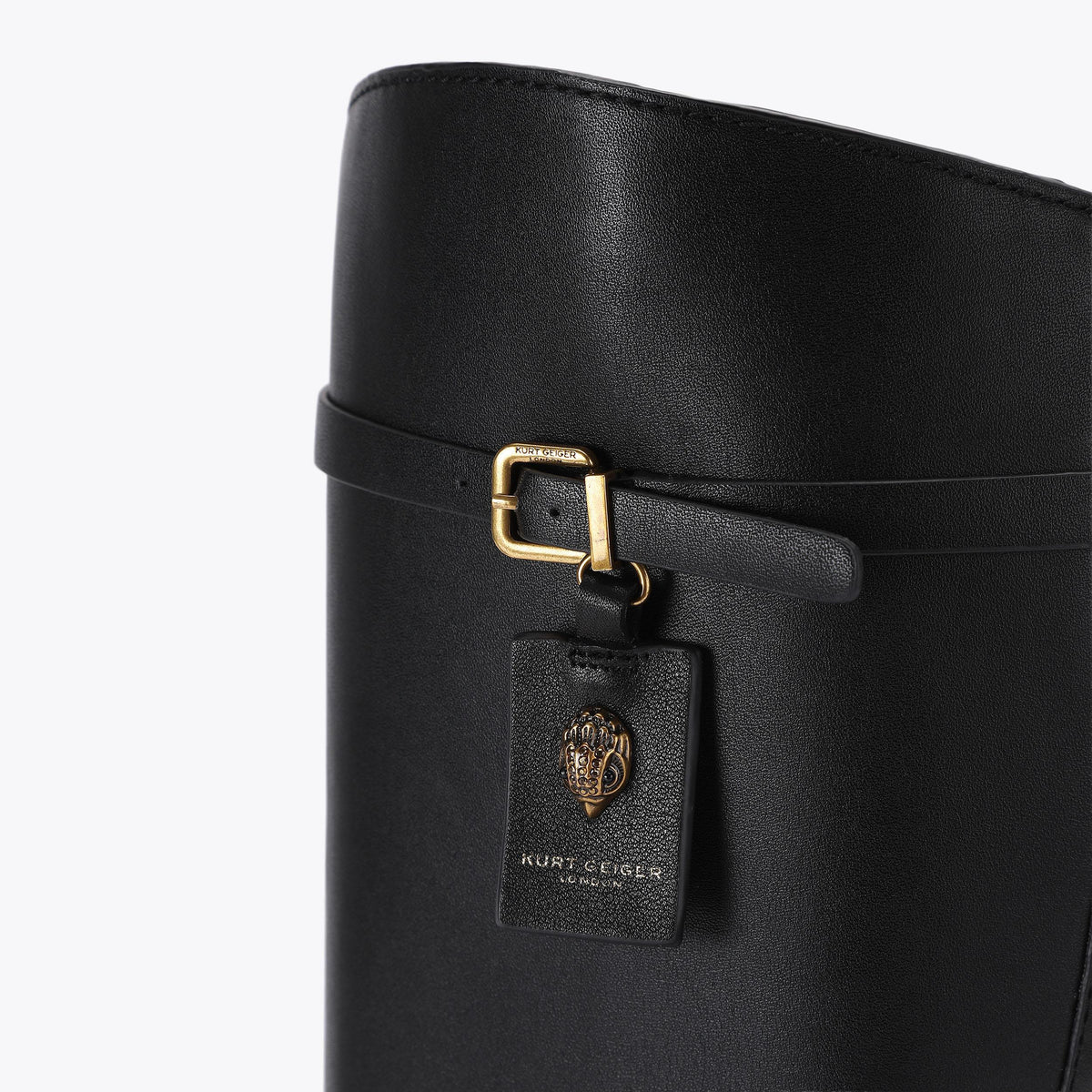 Sloane Riding Boot in Black Leather