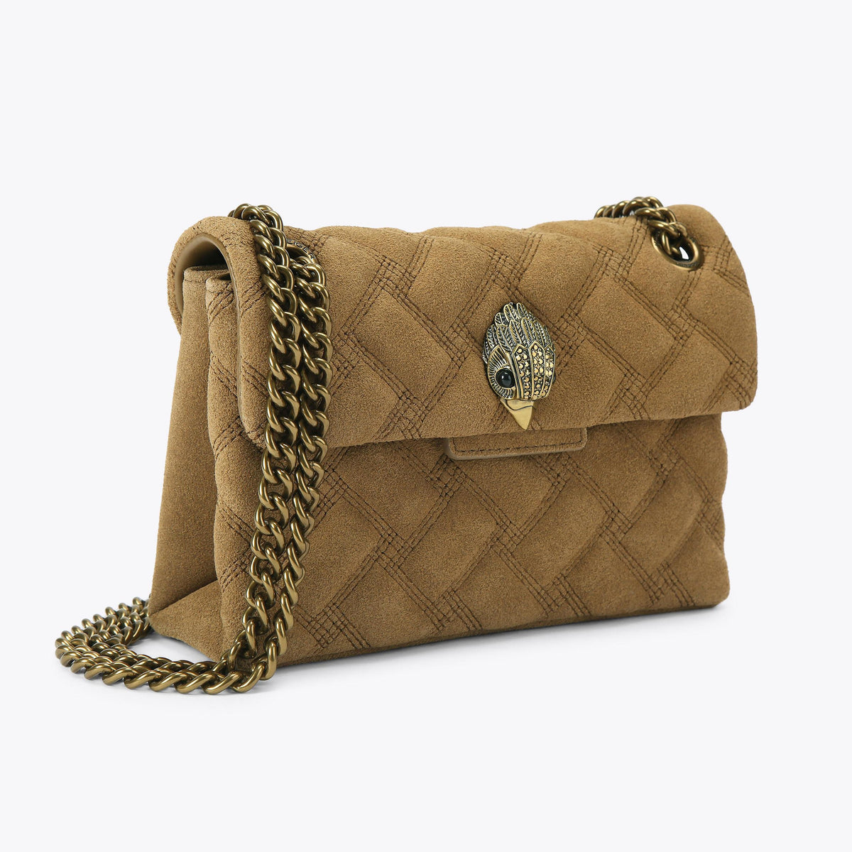 Mini Leather Kensington Bag tan