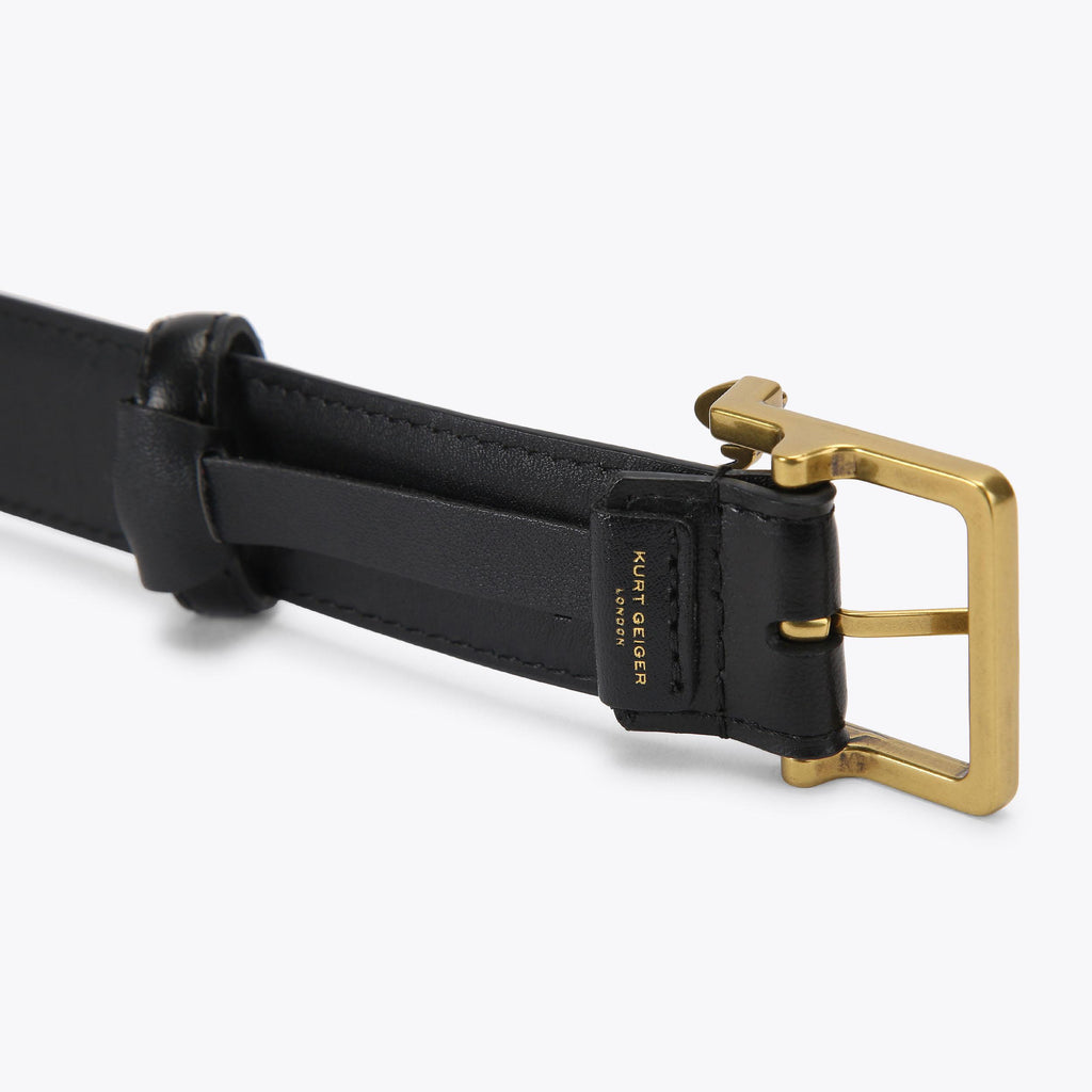 Kurt 30 Smooth Belt in Black Leather