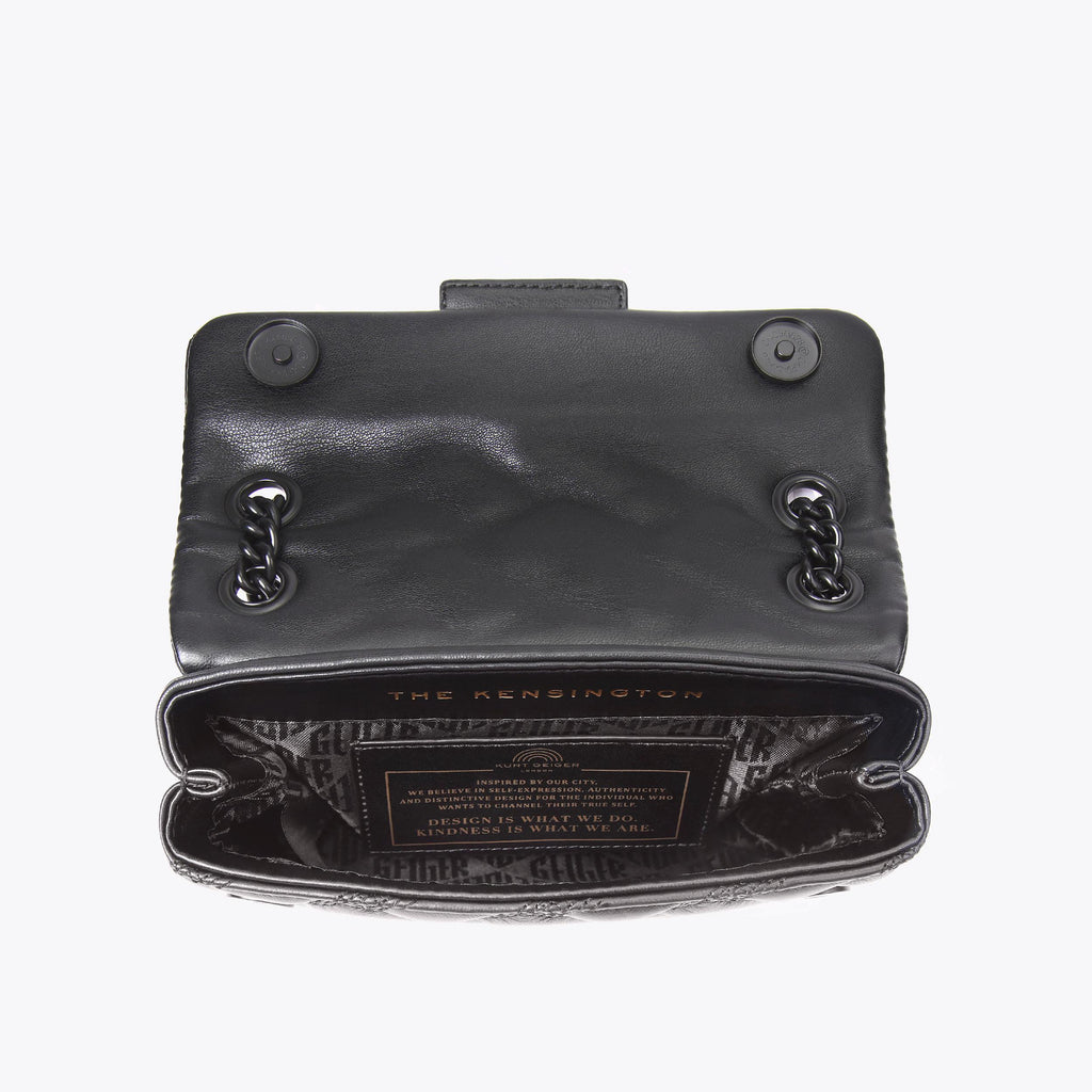 Mini Kensington Drench Shoulder Bag in Black