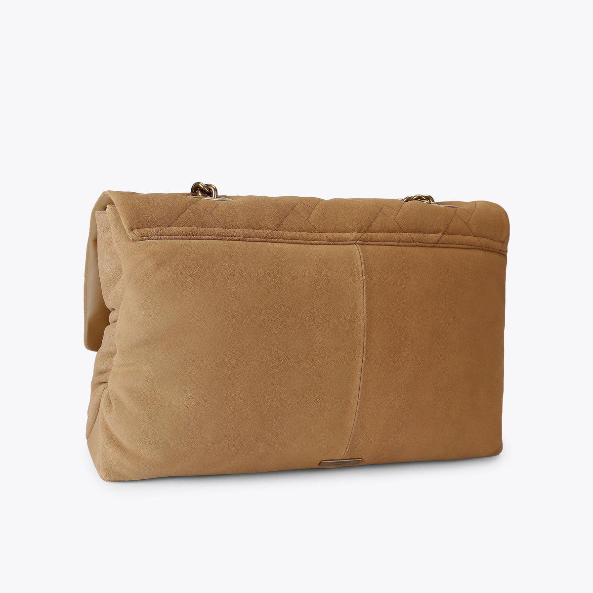 Macro Kensington Shoulder Bag in Tan Suede