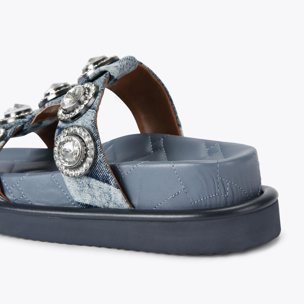 Orson Crystal Sandal blue
