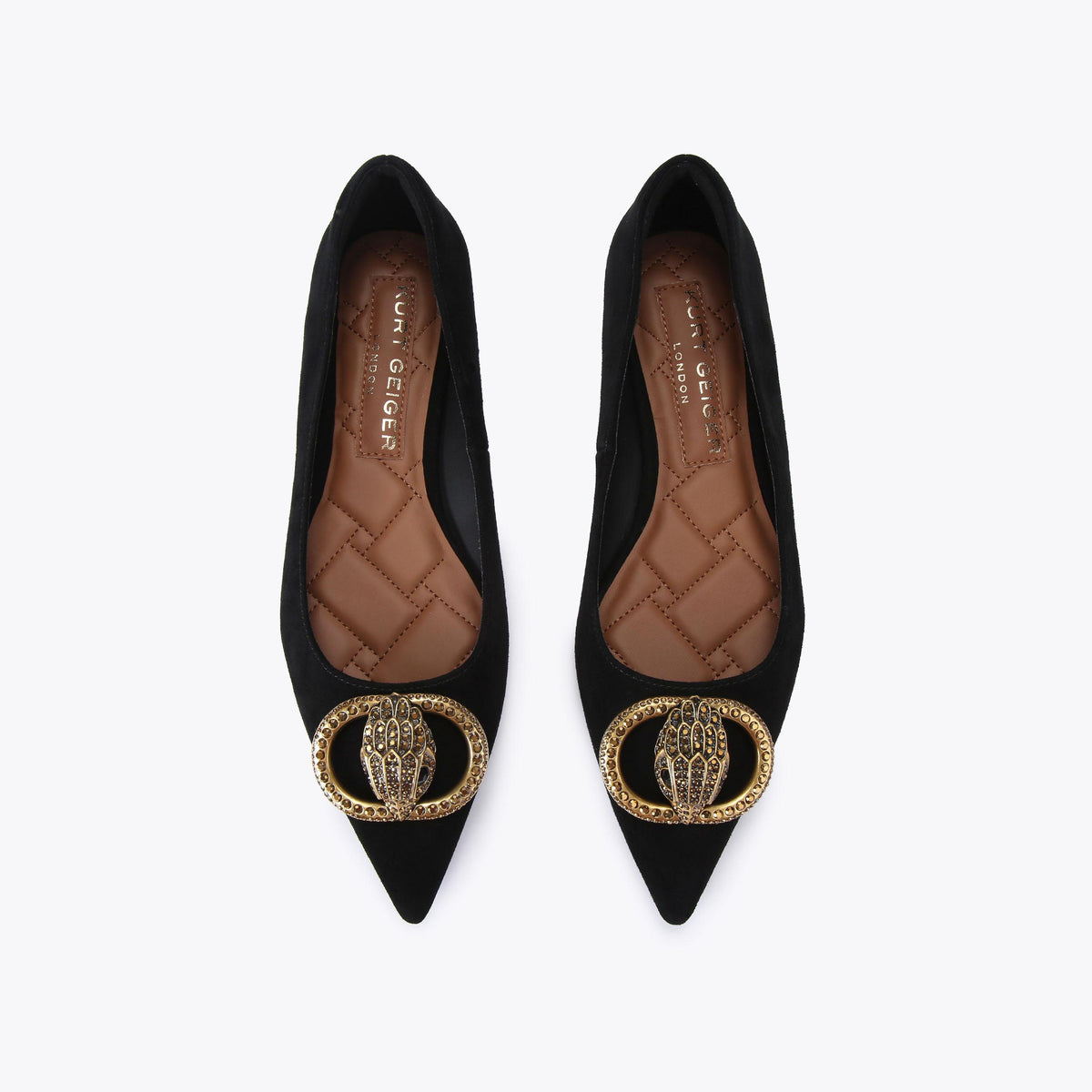 Chelsea Pointed Flat in Black