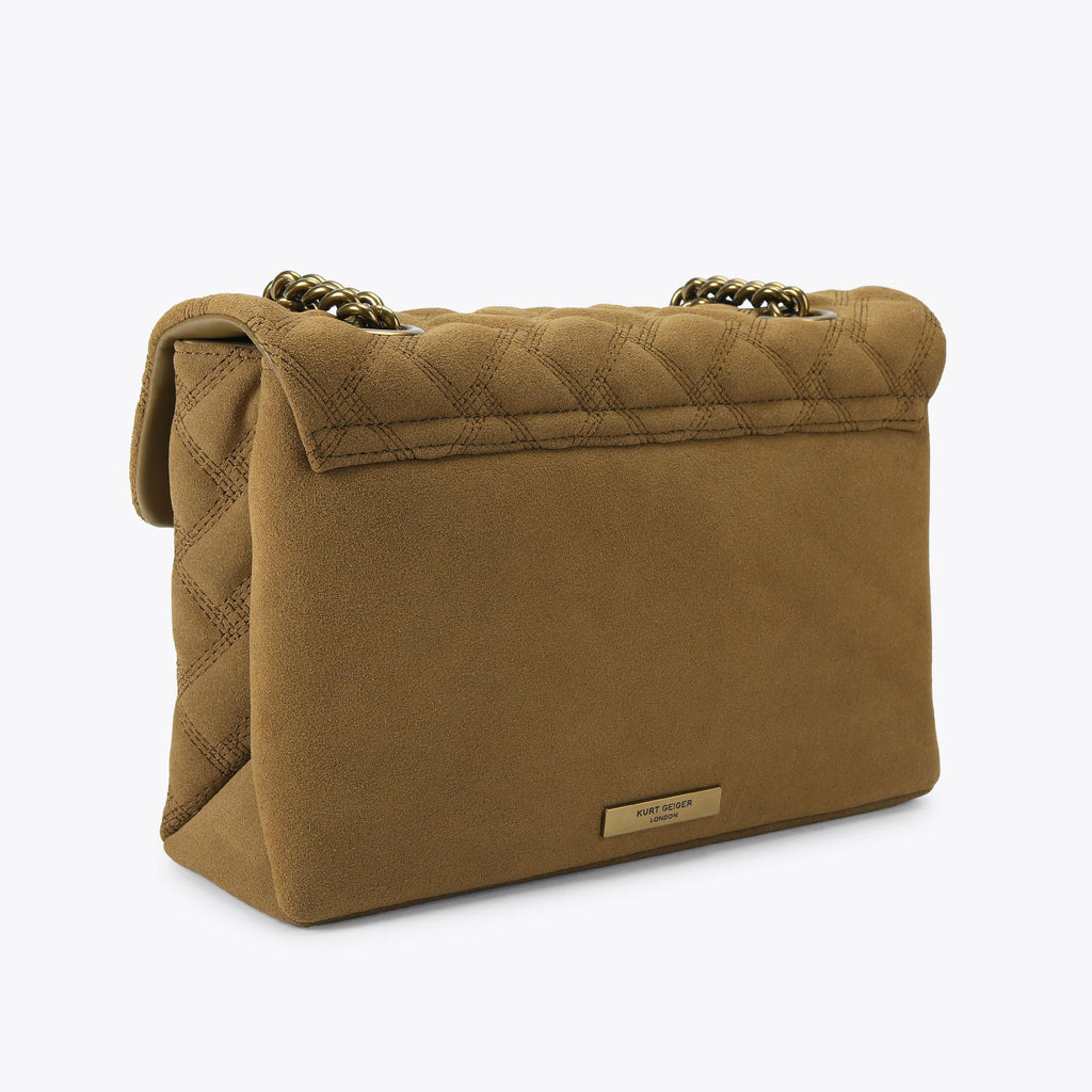 Leather Kensington Shoulder Bag in Tan