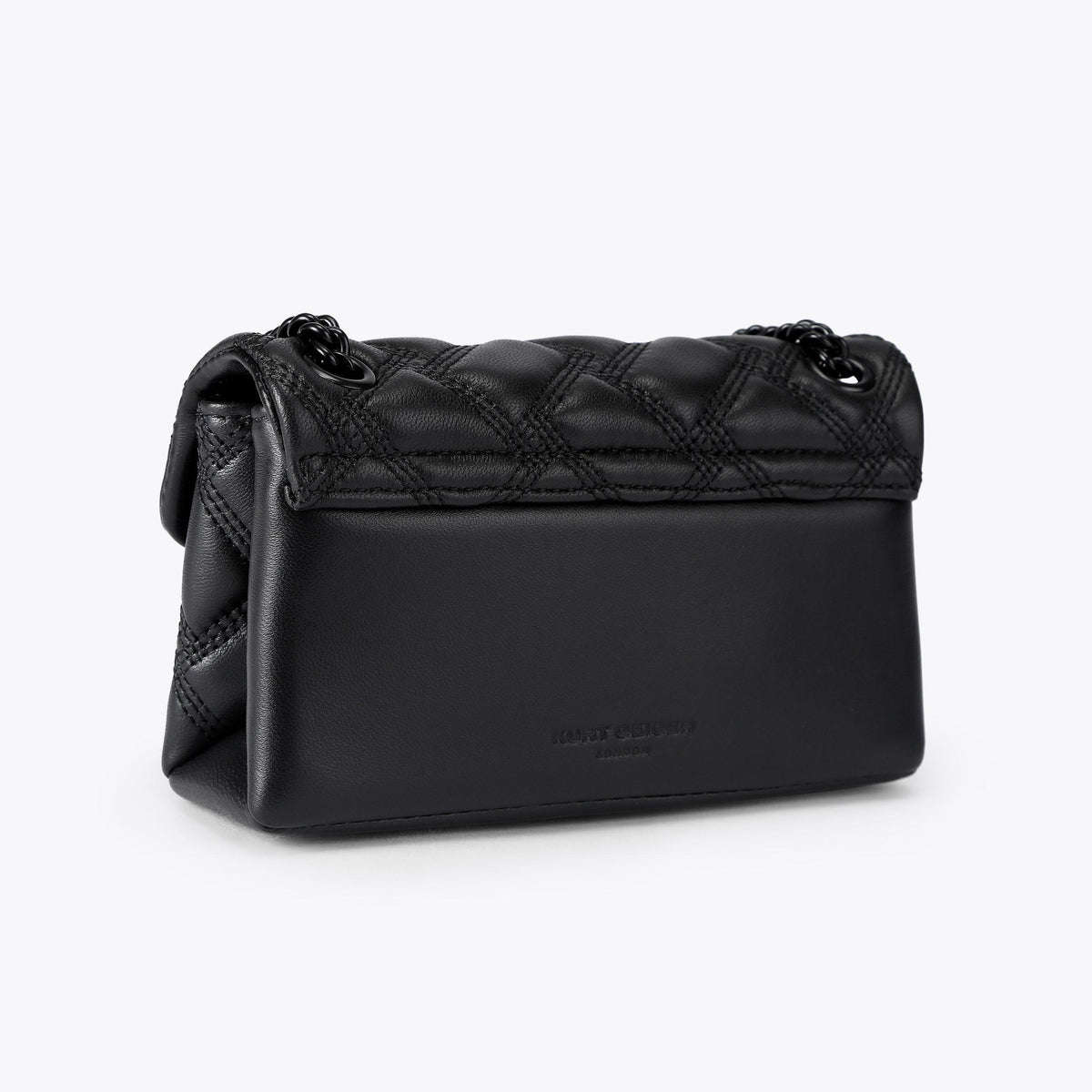 Kensington 17 Drench Shoulder Bag in Black Leather
