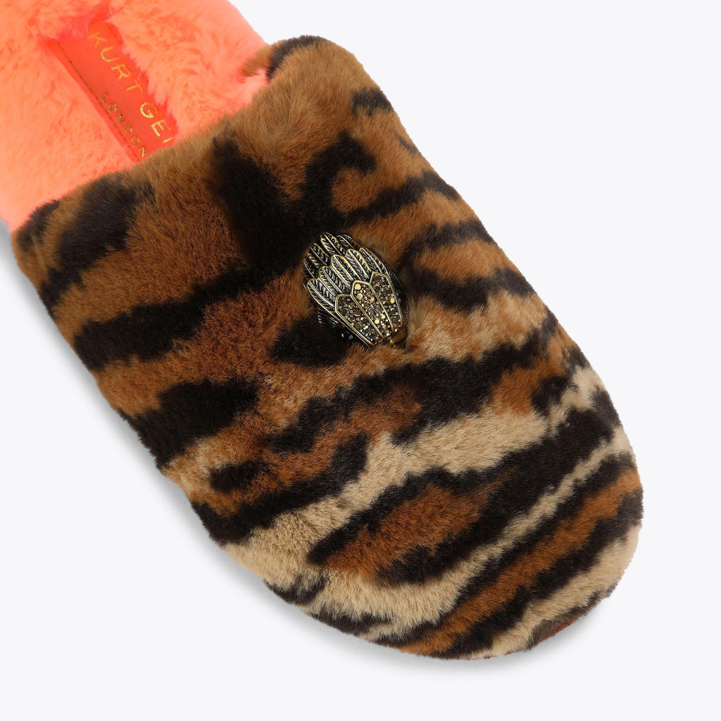 Kensington Slippers in Tiger Print Multi